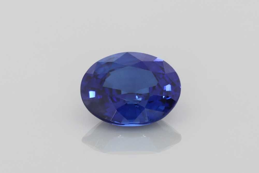 SAPPHIRE FACETED 1.28ct BLUE Vivid BLUE SI SRILANKA HEATED