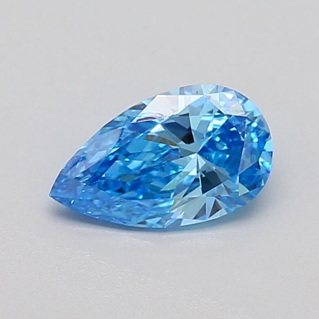 0.58 CT Fancy Intense Blue PEAR