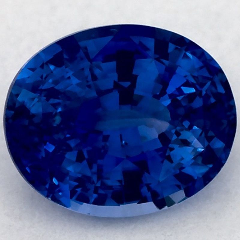 Szafir 1,70 ct, niebieski, szlif owalny