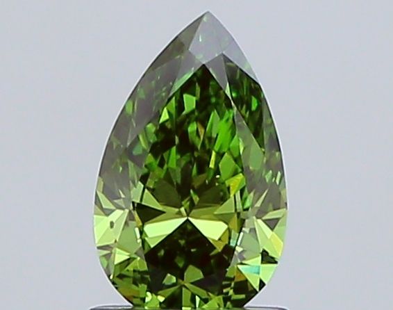 1.06 CT Fancy Vivid Green PEAR