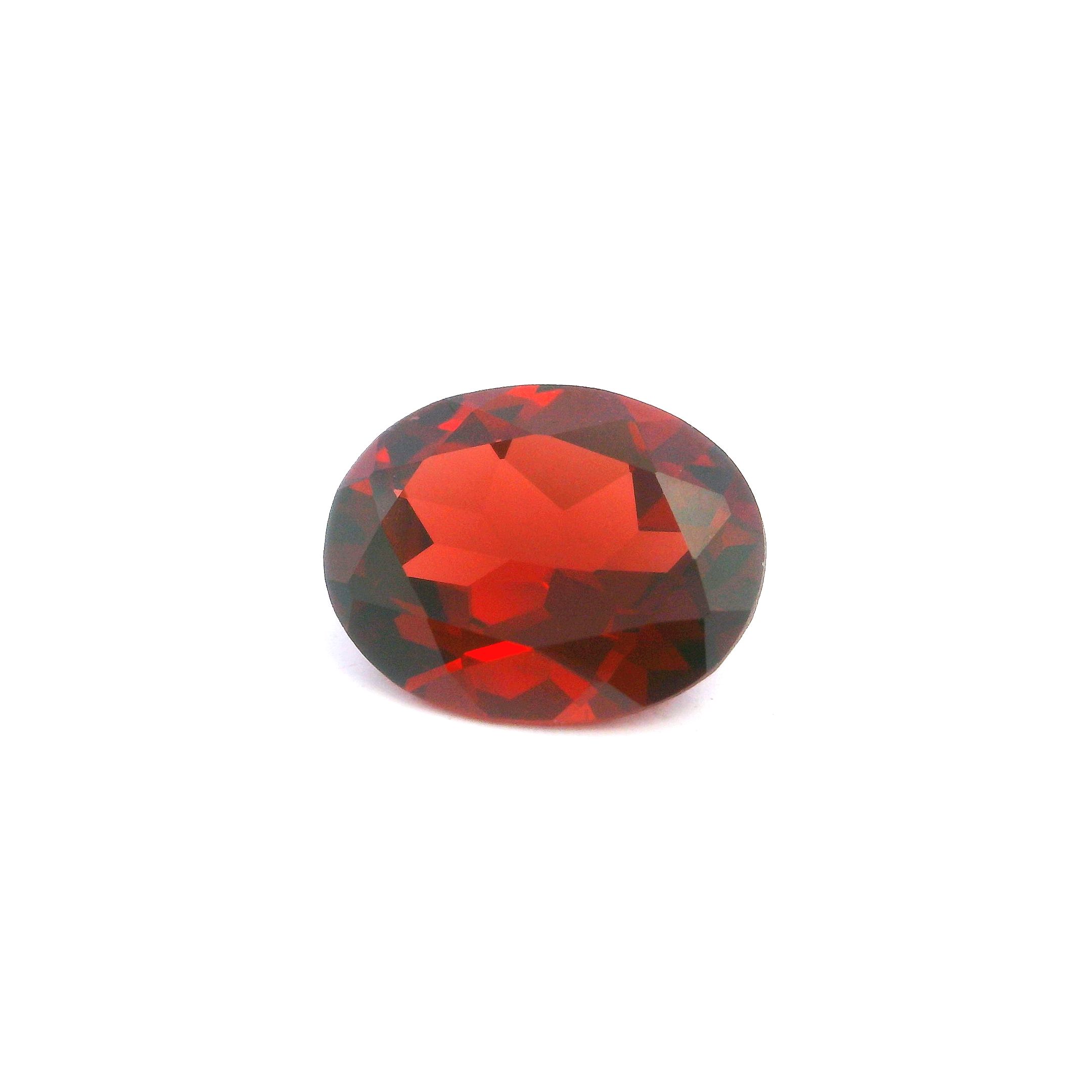 Granat 2,74 ct, czerwony, szlif owalny