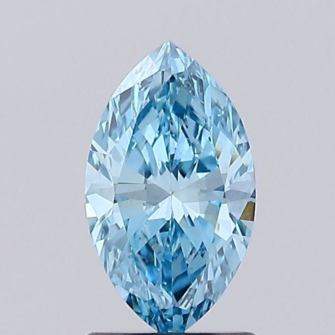 1.19 CT Fancy Vivid Blue MARQUISE