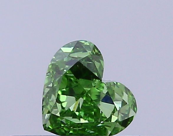 0.24 CT Fancy Vivid Green HEART