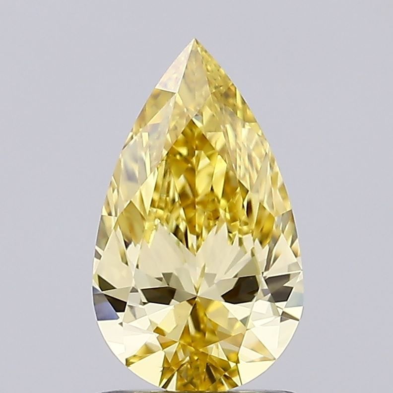 1.0 CT Fancy Intense Yellow PEAR