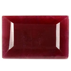 Rubin 8,69 ct, czerwony, szlif szmaragdowy