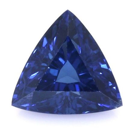 Szafir 1,31 ct, niebieski, szlif trilliant