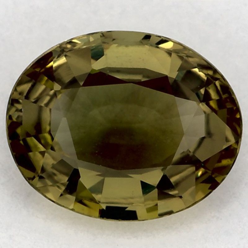 Szafir 1,64 ct, zielony, szlif owalny