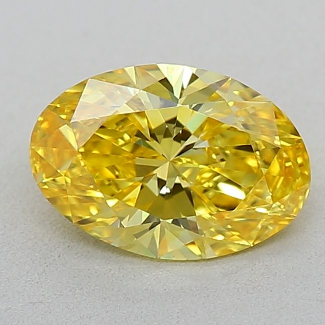 0.53 CT Fancy Vivid Yellow OVAL
