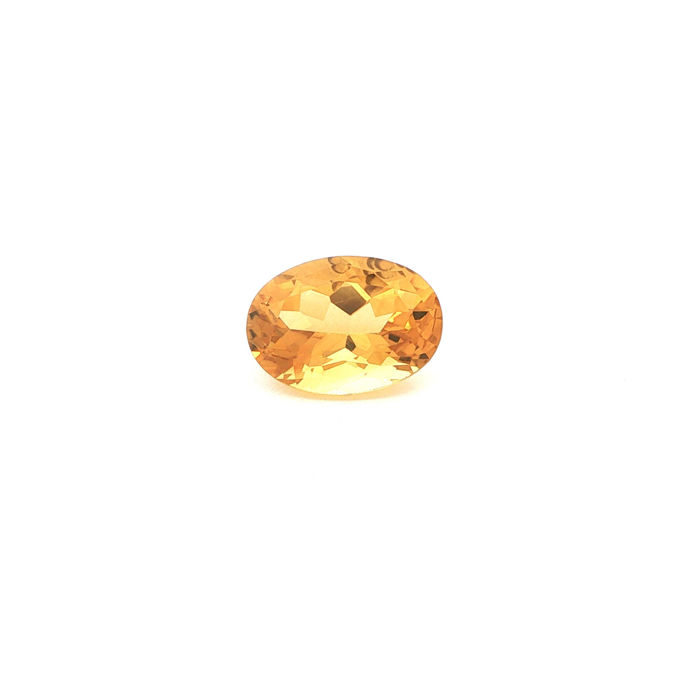 5.74 ct Oval citrine