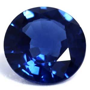 SAPPHIRE FACETED 0.66ct BLUE Intense Blue EC SRILANKA HEATED