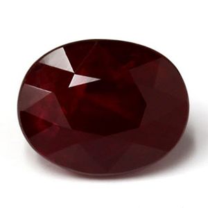 Rubin 4,04 ct, czerwony, szlif owalny