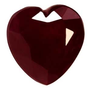 Rubin 3,12 ct, czerwony, szlif serce