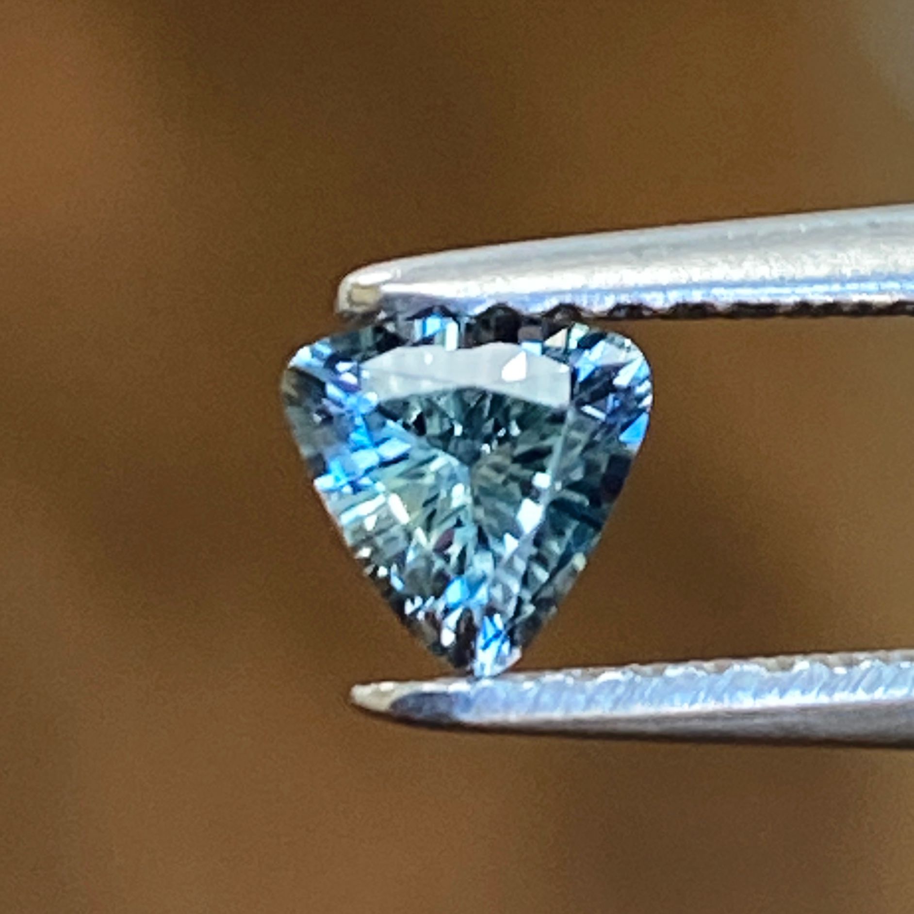 SAPPHIRE FACETED 0.4ct GREEN Blue Green EC UNITEDSTATES HEATED