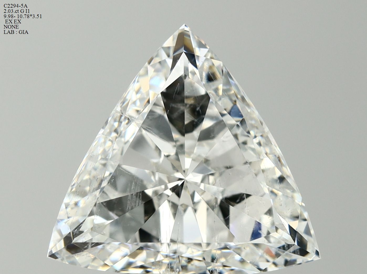 Prírodný diamant trillion,...