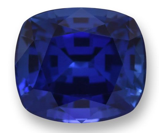 Szafir 1,46 ct, niebieski, szlif cushion