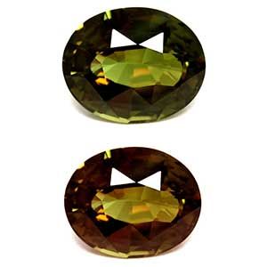 Aleksandryt 7,74 ct, zielony, szlif owalny