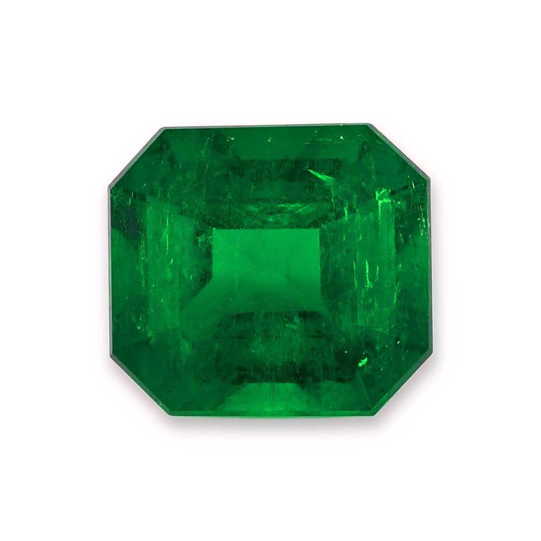 Szmaragd 5,15 ct, zielony, szlif szmaragdowy