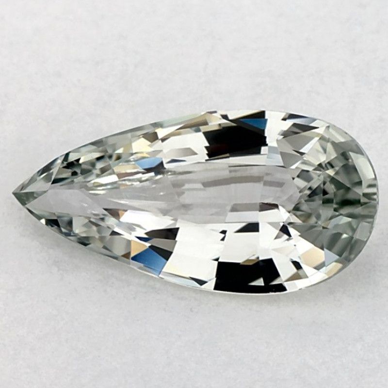 Szafir 1,90 ct, zielony, szlif gruszka