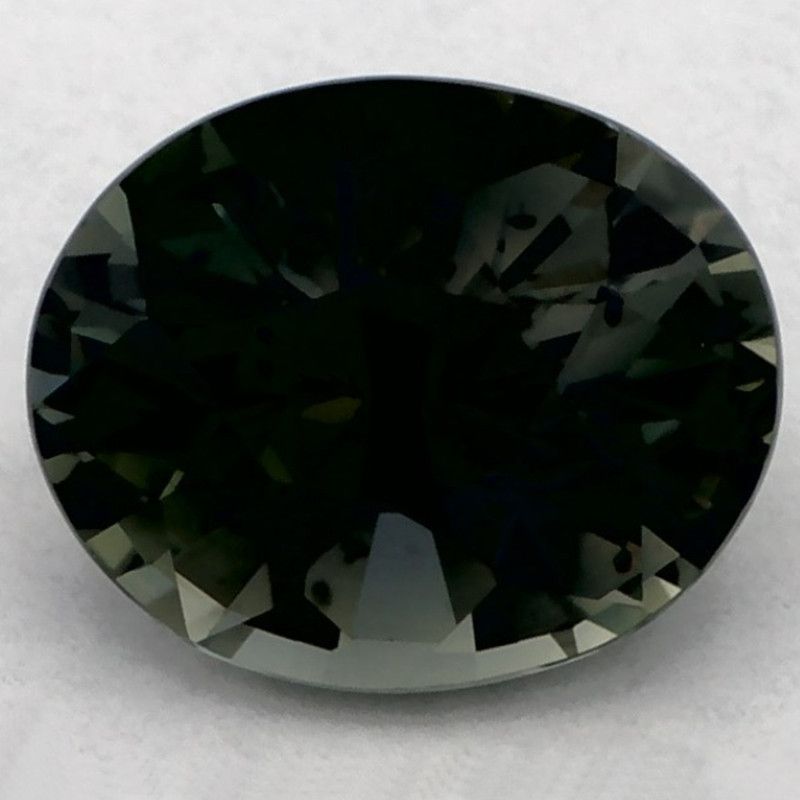 Szafir 1,13 ct, zielony, szlif owalny