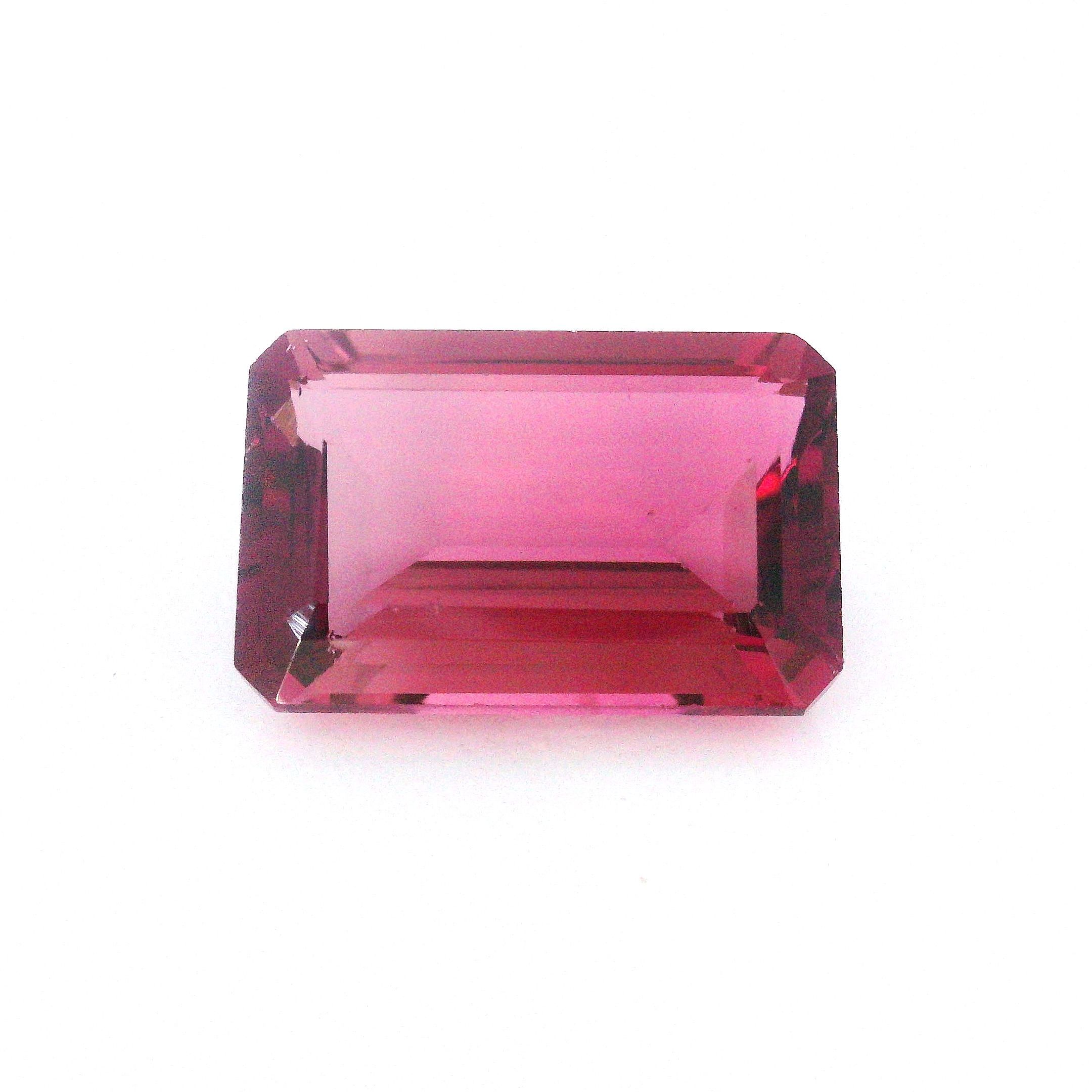 Turmalin 5,98 ct, różowy, szlif ośmiokątny