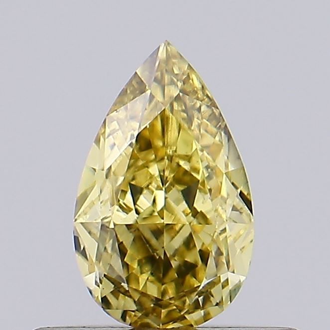 0.41 CT Fancy Vivid Brownish Yellow PEAR