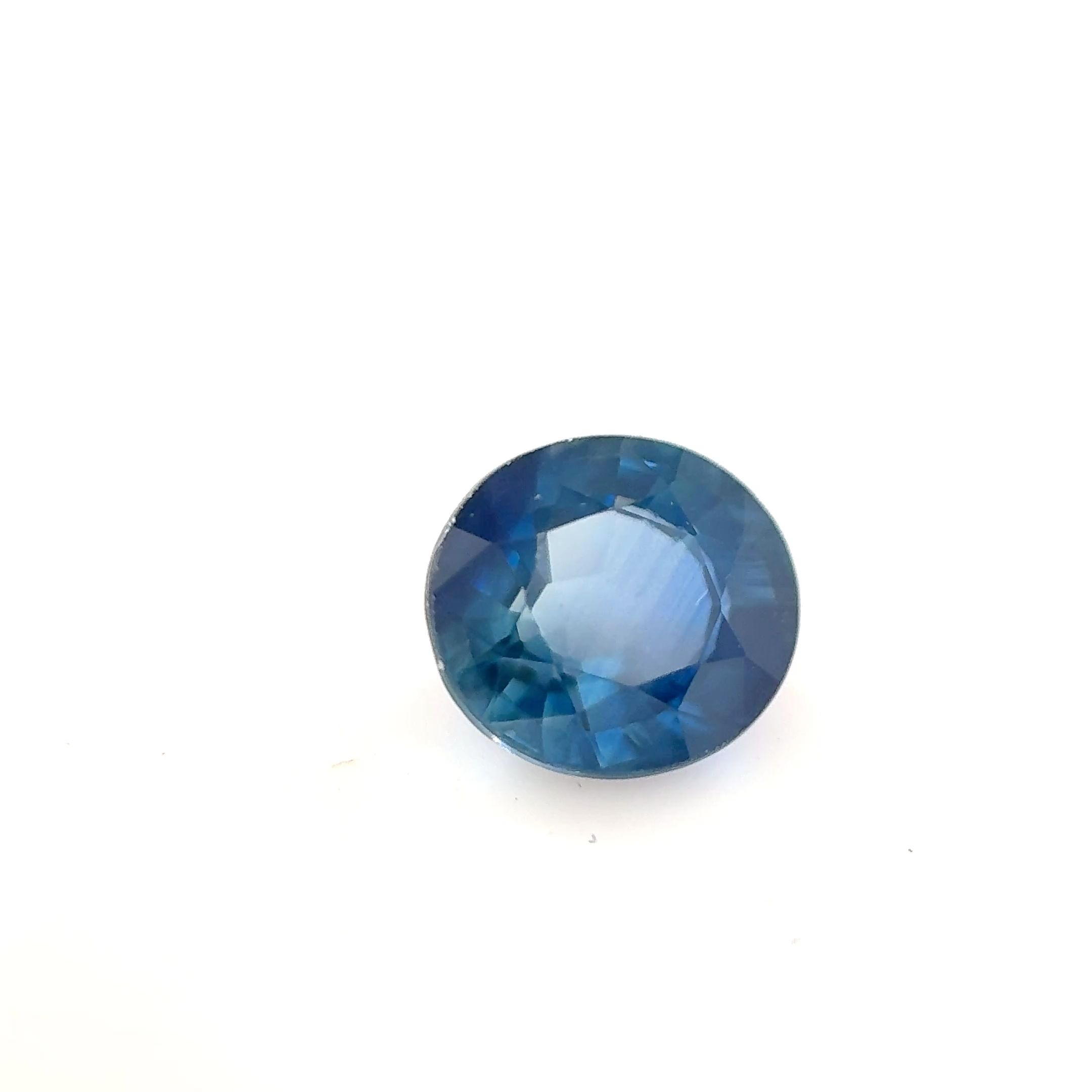 Szafir 1,09 ct, niebieski, szlif owalny