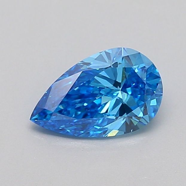 0.63 CT Fancy Intense Blue PEAR