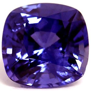 Szafir 1,35 ct, niebieski, szlif cushion