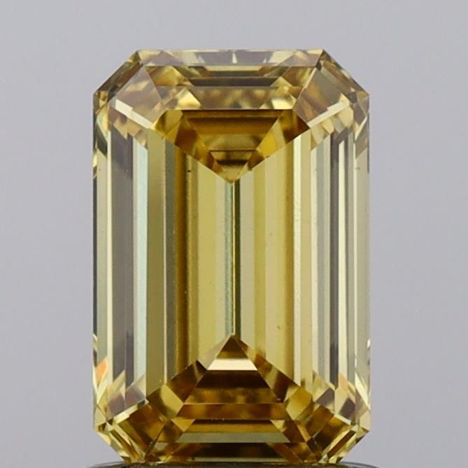 1.04 CT Fancy Vivid Yellow EMERALD
