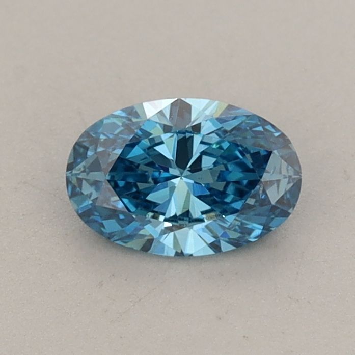 0.5 CT Fancy Vivid Blue OVAL