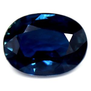 Szafir 1,29 ct, niebieski, szlif owalny