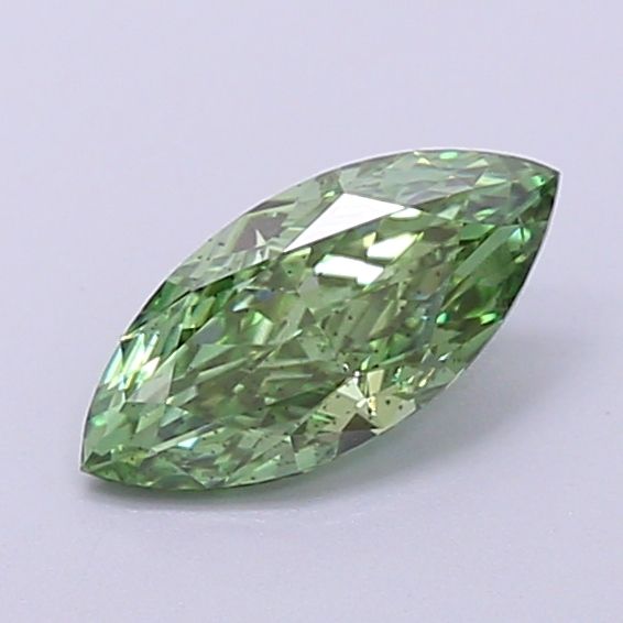 0.54 CT Fancy Vivid Green MARQUISE