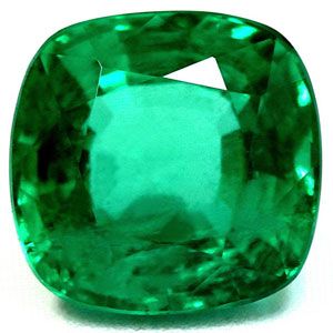 Szmaragd 2,83 ct, zielony, szlif cushion