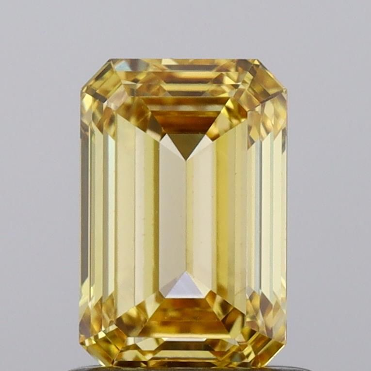 1.0 CT Fancy Vivid Yellow EMERALD