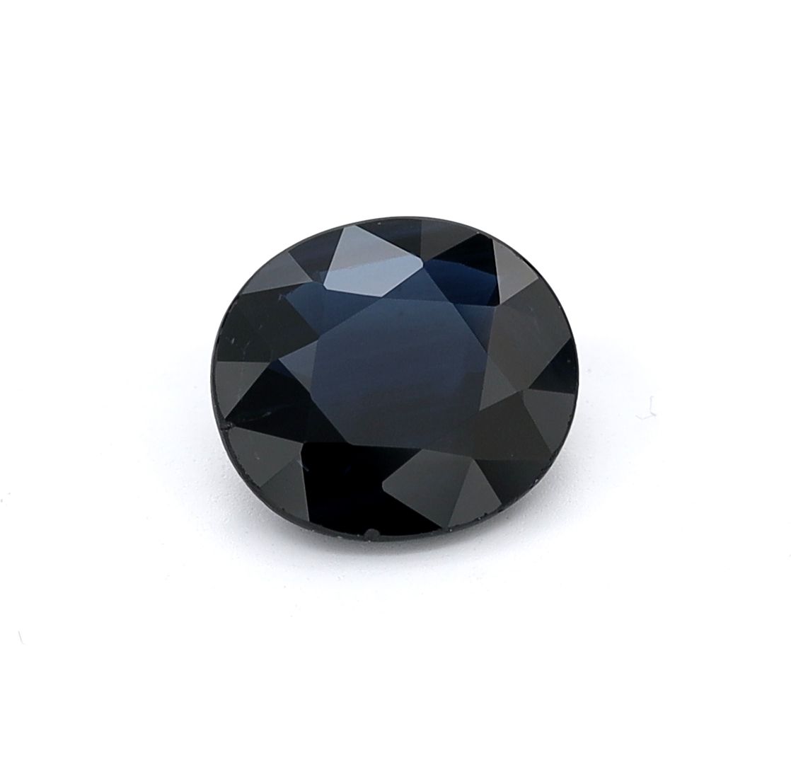 SAPPHIRE FACETED 1.55ct BLUE BLUE SI AUSTRALIA NONE