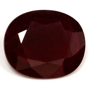 Rubin 2,49 ct, czerwony, szlif owalny