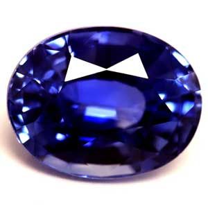 Szafir 1,19 ct, niebieski, szlif owalny