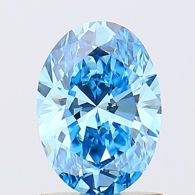 1.02 CT Fancy Vivid Blue OVAL