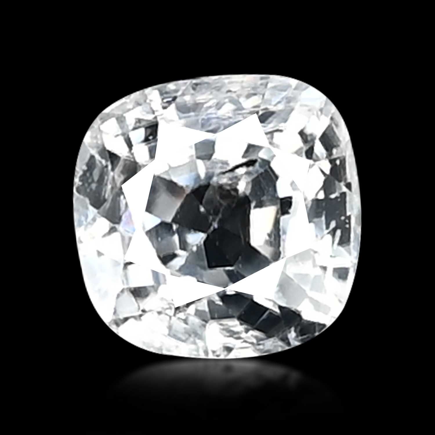 ZIRCON FACETED 5.15ct WHITE MI CAMBODIA NONE