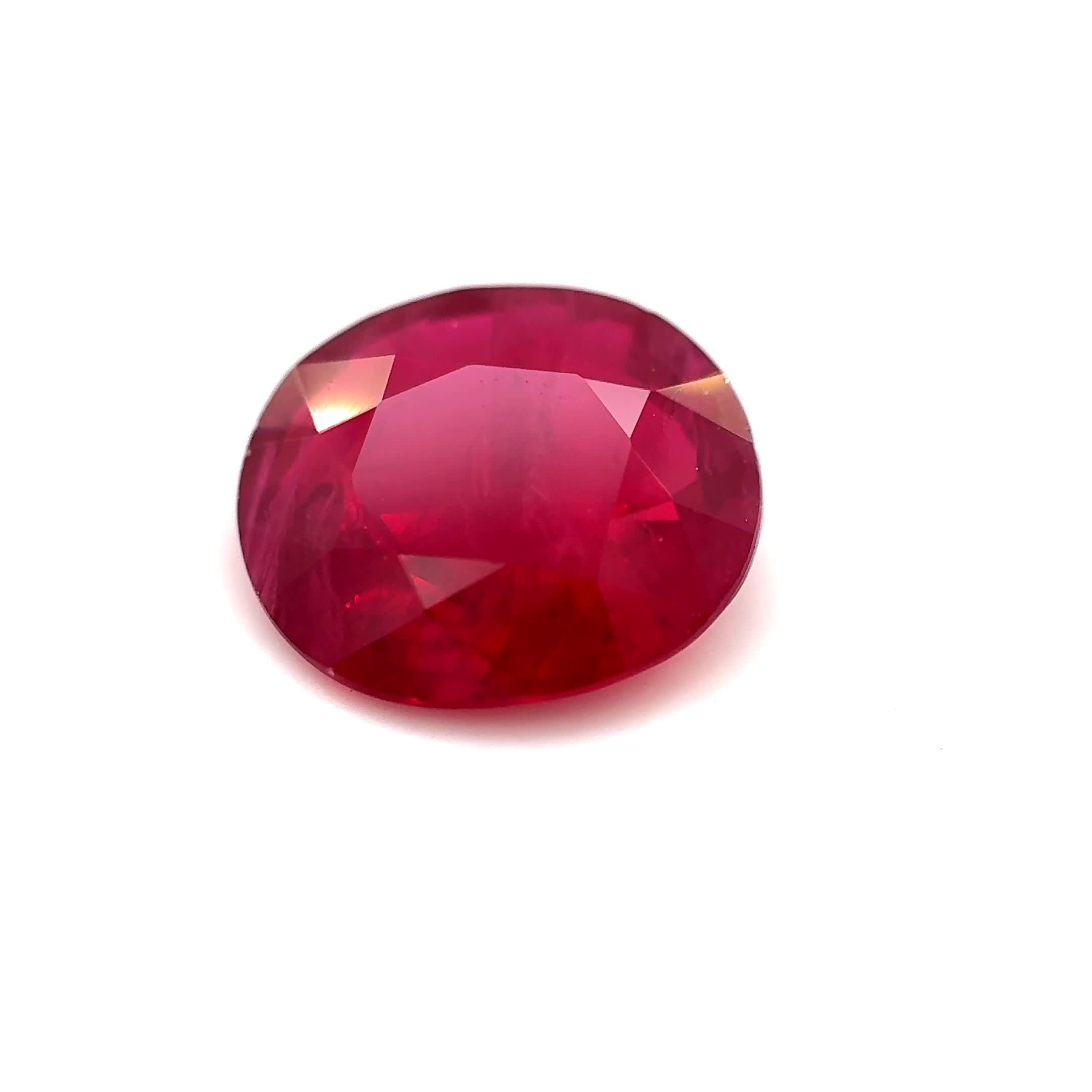 3.04 ct Oval Ruby