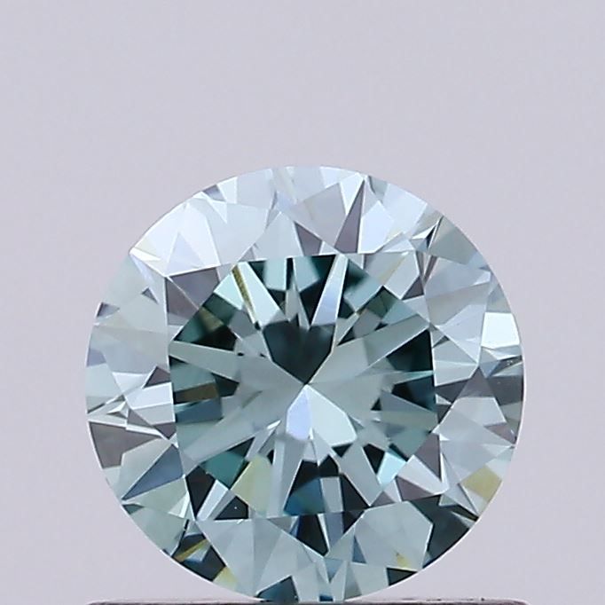 0.58 CT Fancy Vivid Green ROUND