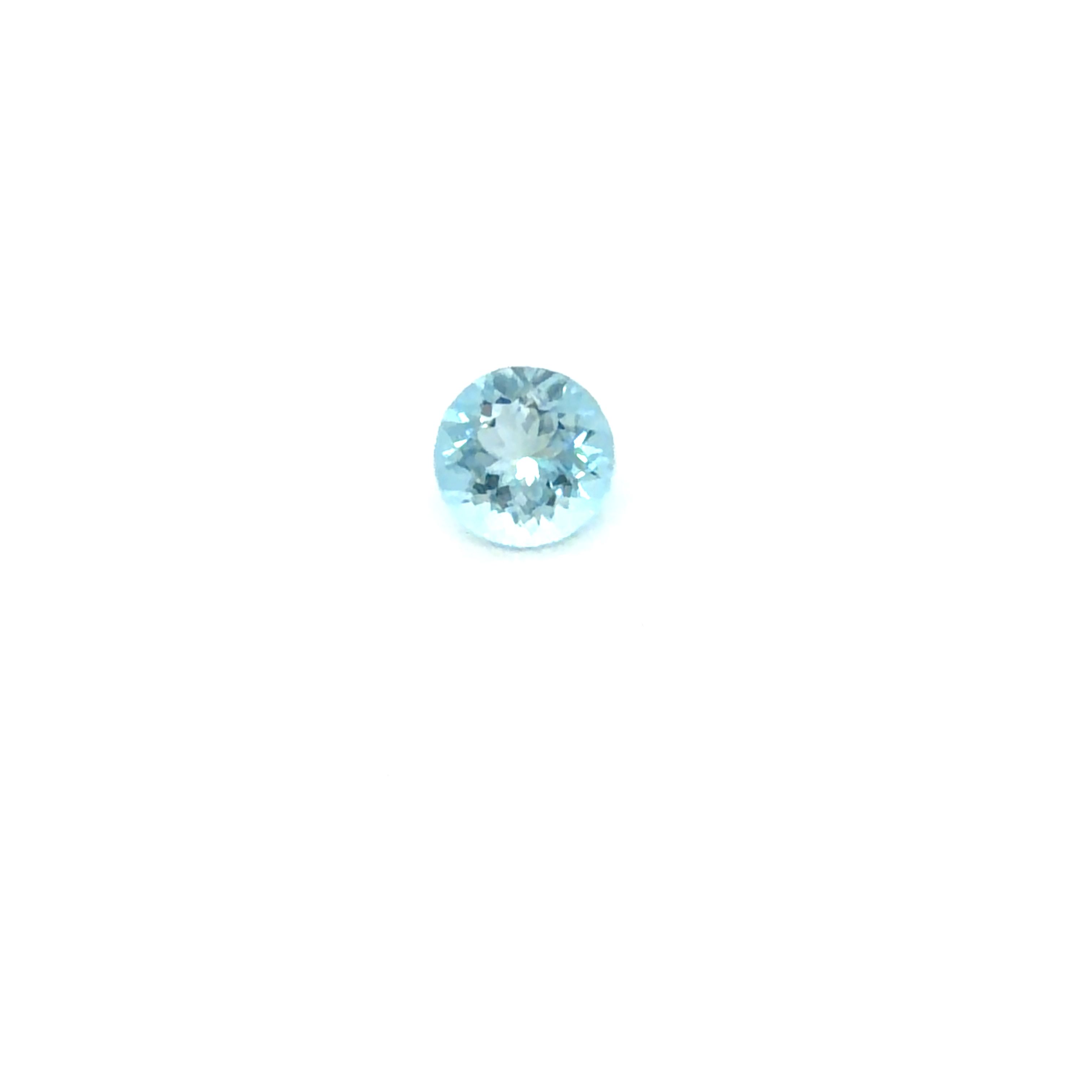 1.1 ct Round aquamarine