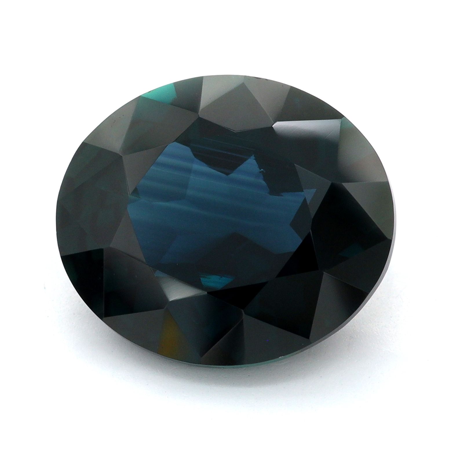 Szafir 5,17 ct, czarny, szlif owalny