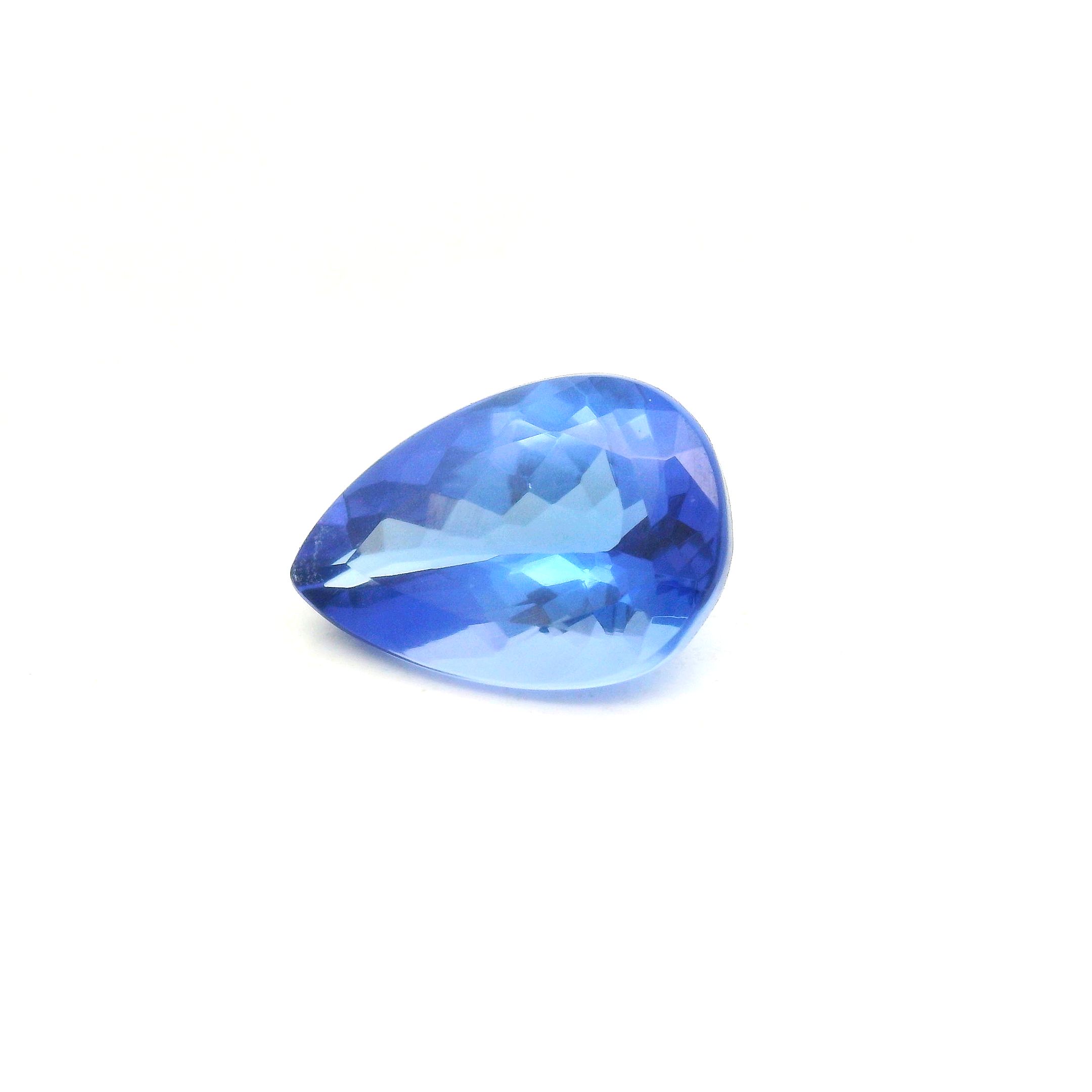3.08 ct Pear Tanzanite