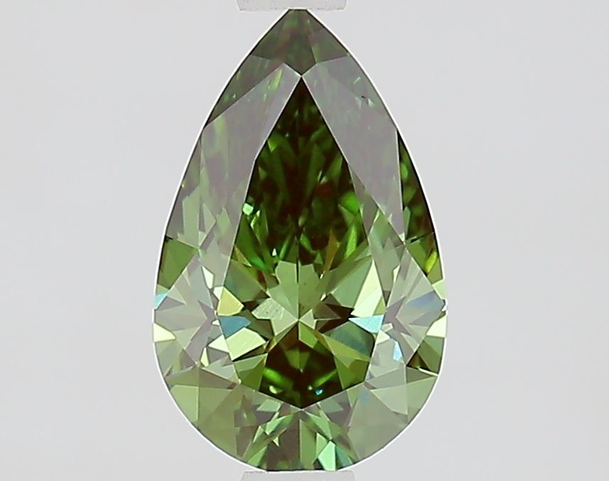 1.04 CT Fancy Vivid Green PEAR