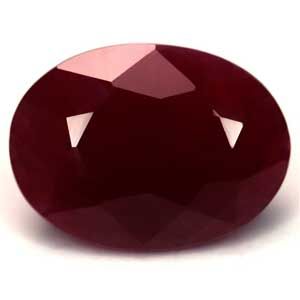 Rubin 6,12 ct, czerwony, szlif owalny