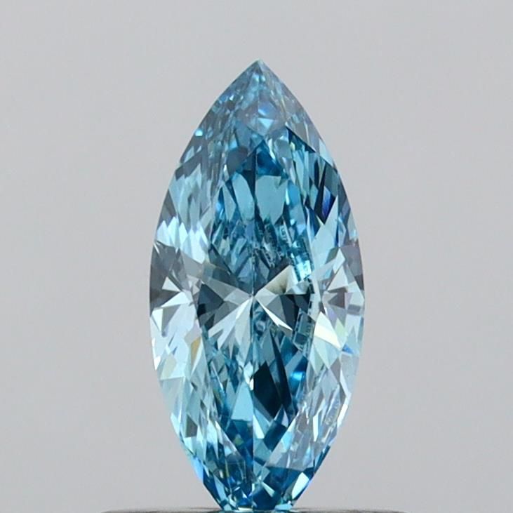 0.47 CT Fancy Vivid Blue MARQUISE