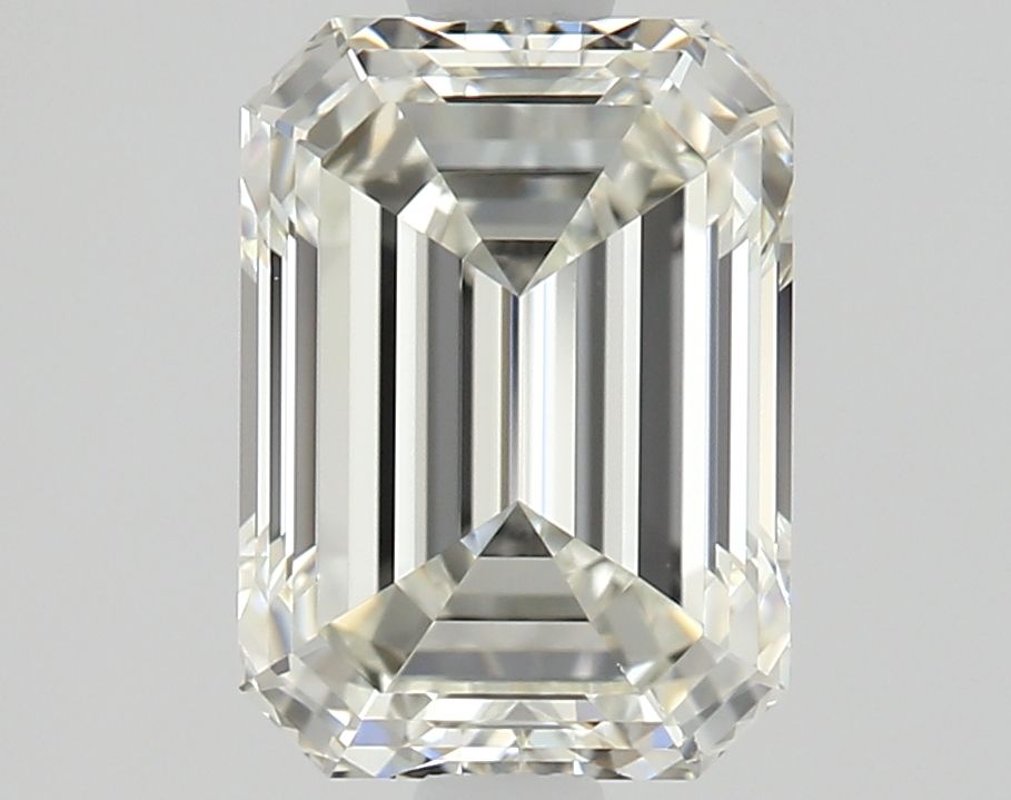 1.4-carat emerald diamond with J color, null cut, and VVS1 clarity.