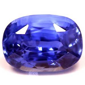 Szafir 1,55 ct, niebieski, szlif cushion