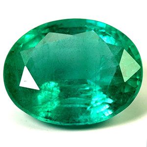 Szmaragd 3,38 ct, zielony, szlif owalny